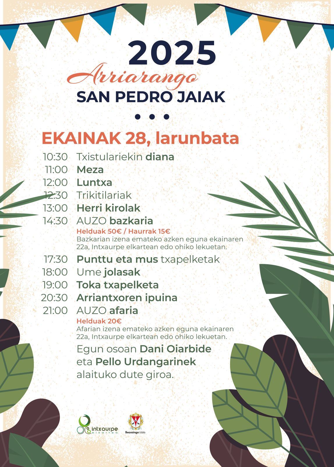 Arriaran san pedroak 2025
