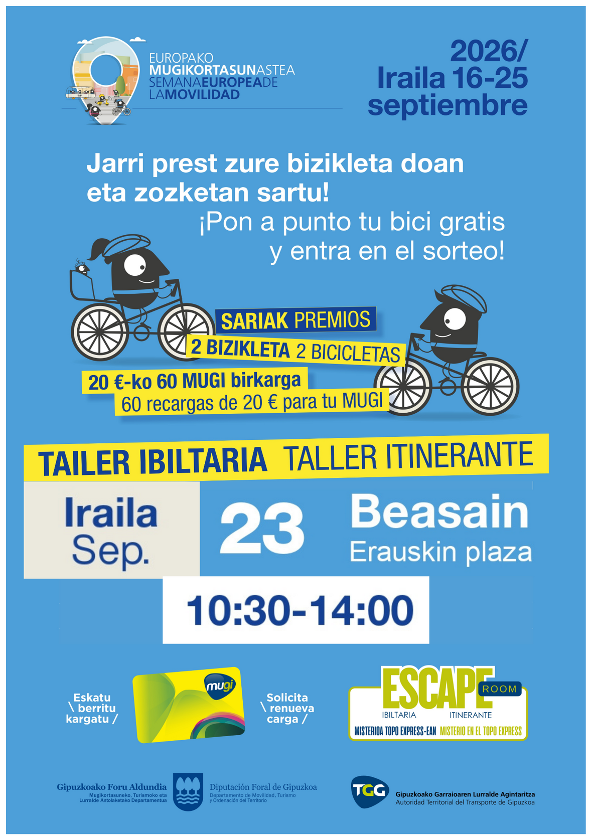 mugi bizikleta kartela