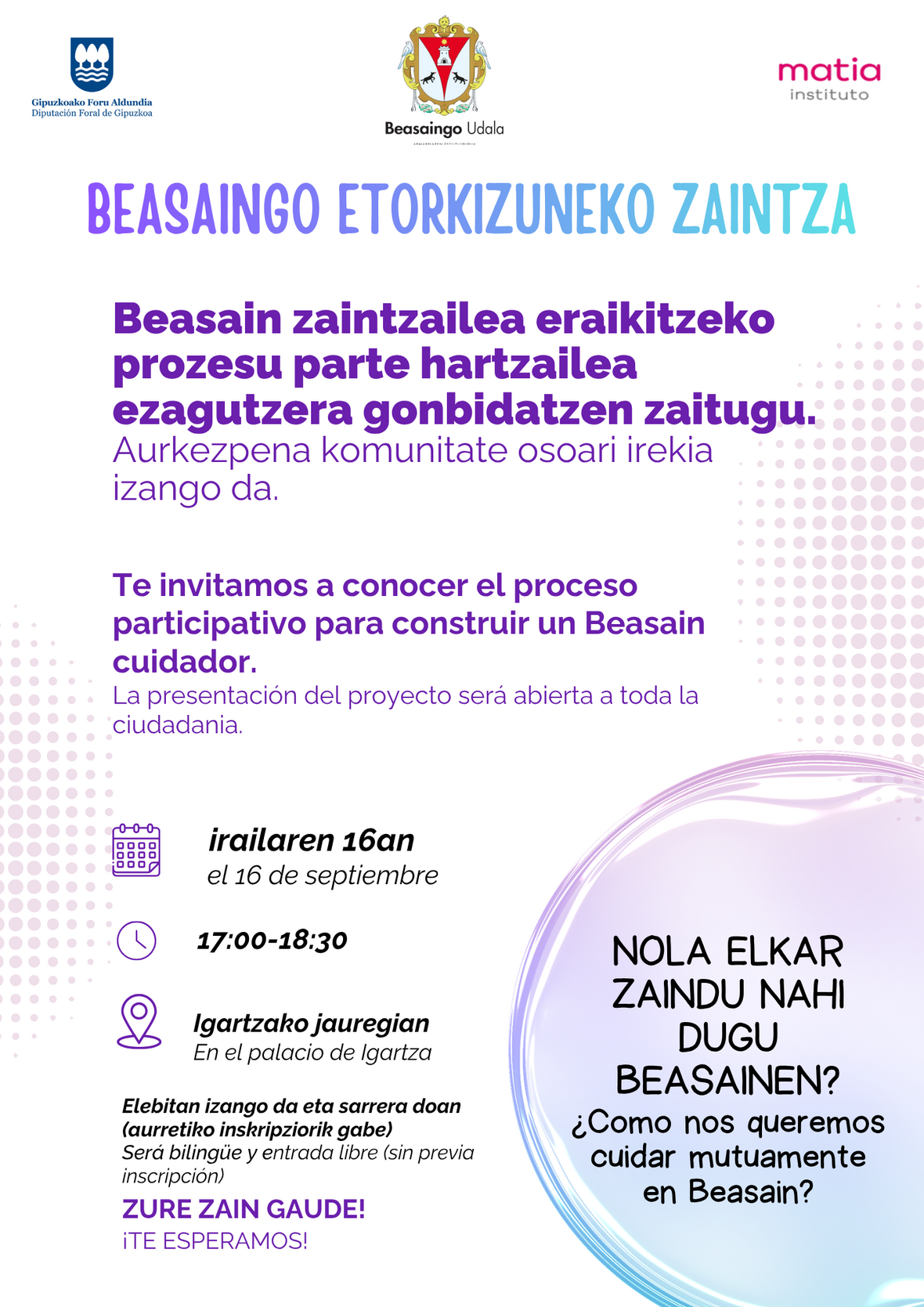 BEASAIN AURKEZPEN KARTELA