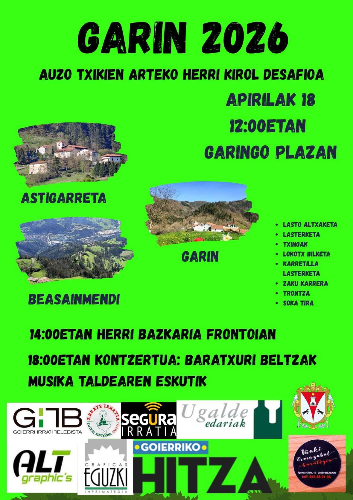 garin kirol desafioa