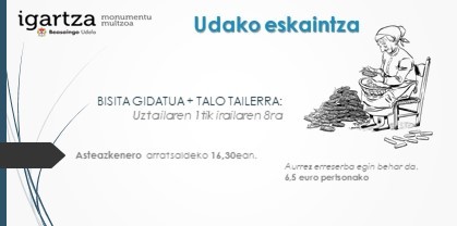 Udako eskaintza 2021 talo tailerra eusk