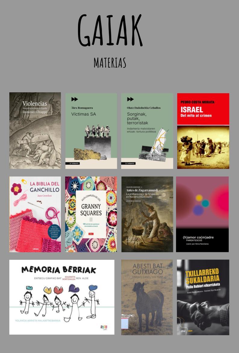 Novedades en materias