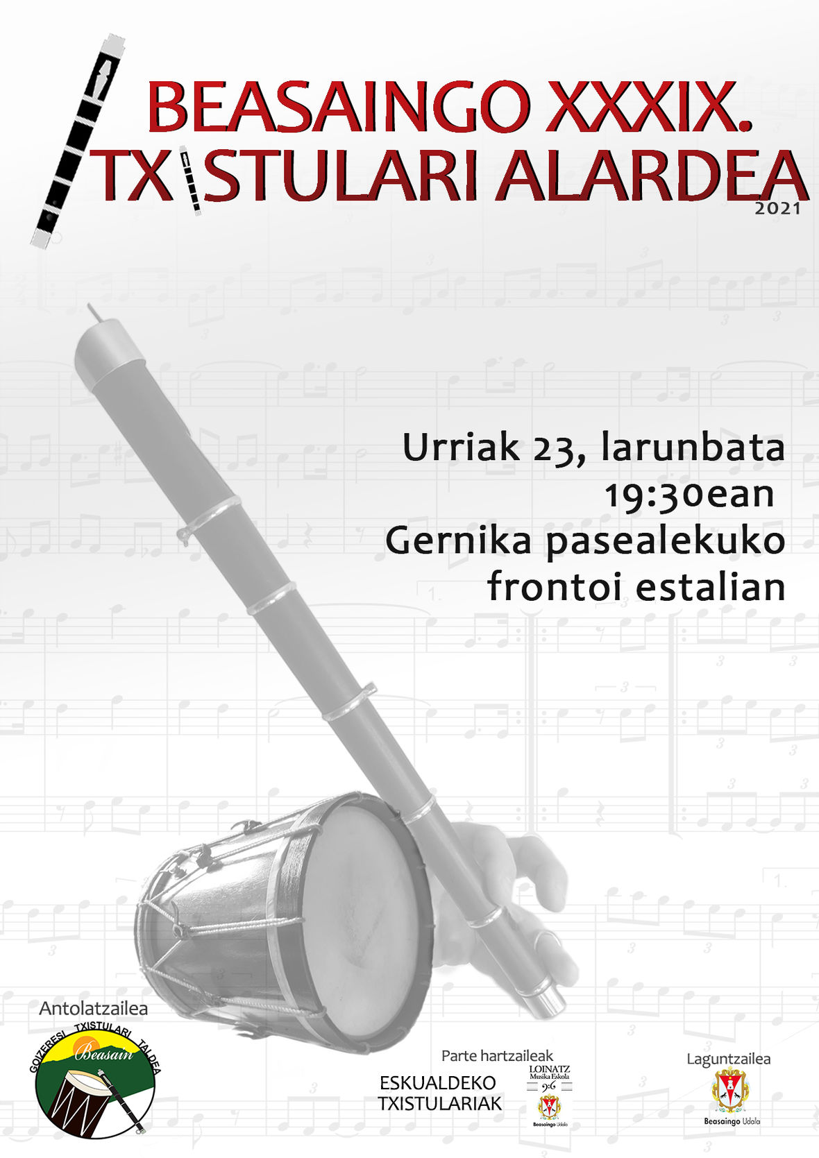 Txistularien alardea 13 Kartela