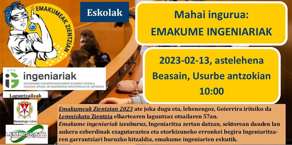 emakume ingeniariak faldoia Otsailak 13