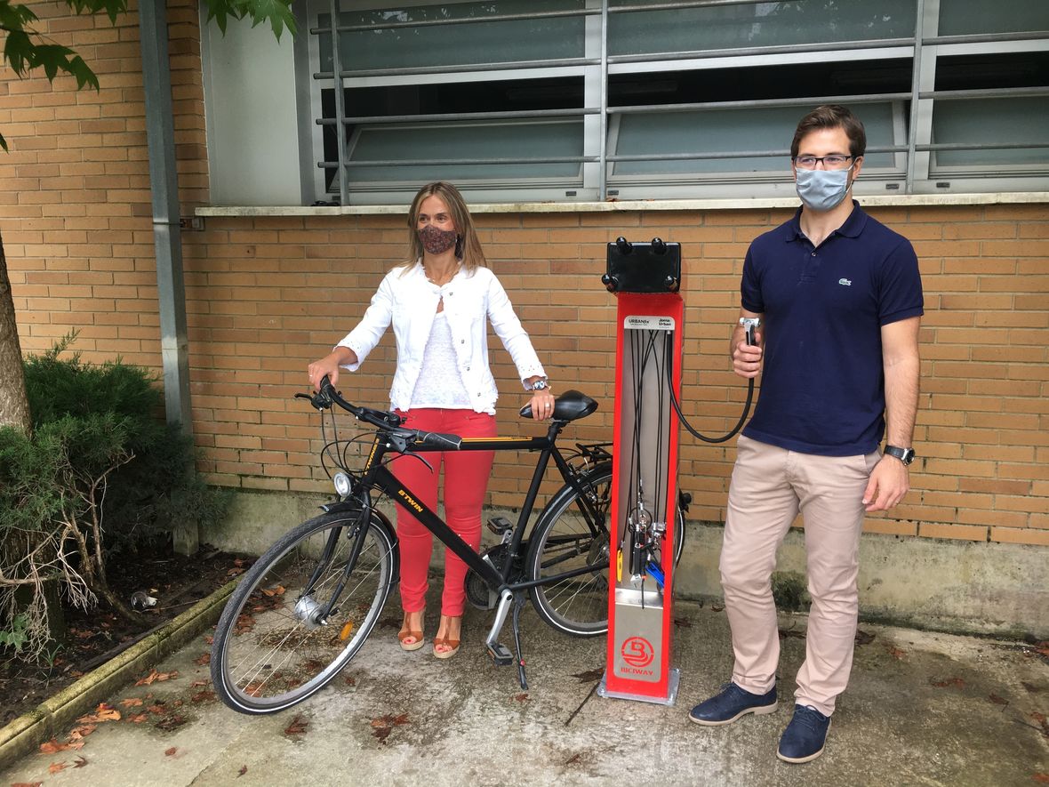 Renovado el punto de limpieza de bicicletas de Igartza