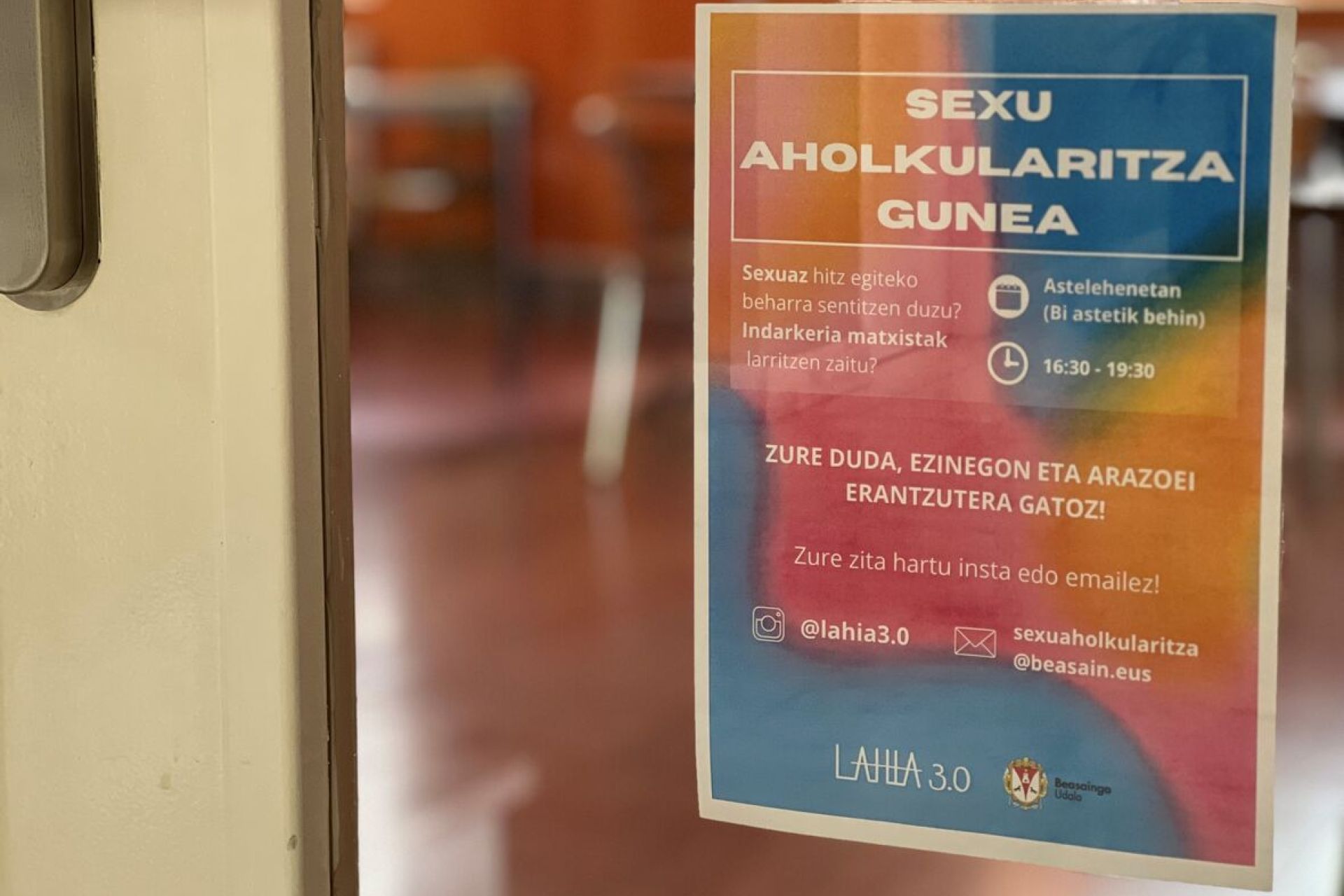 Sexu aholkularitza zerbitzua berriz martxan jarriko du udalak