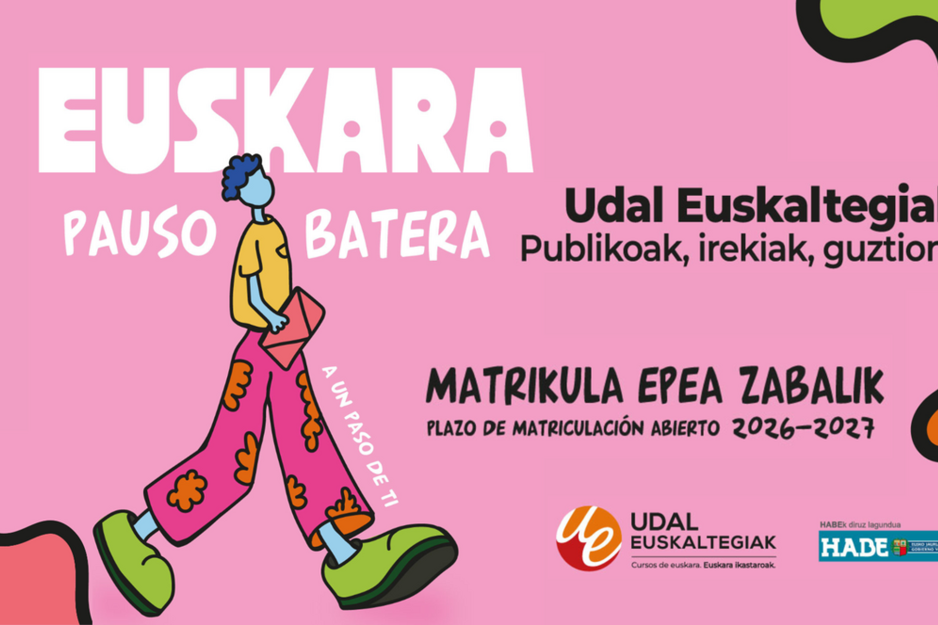 Udal Euskaltegiak zabaldu du 2026-2027 ikasturterako matrikulazio epea