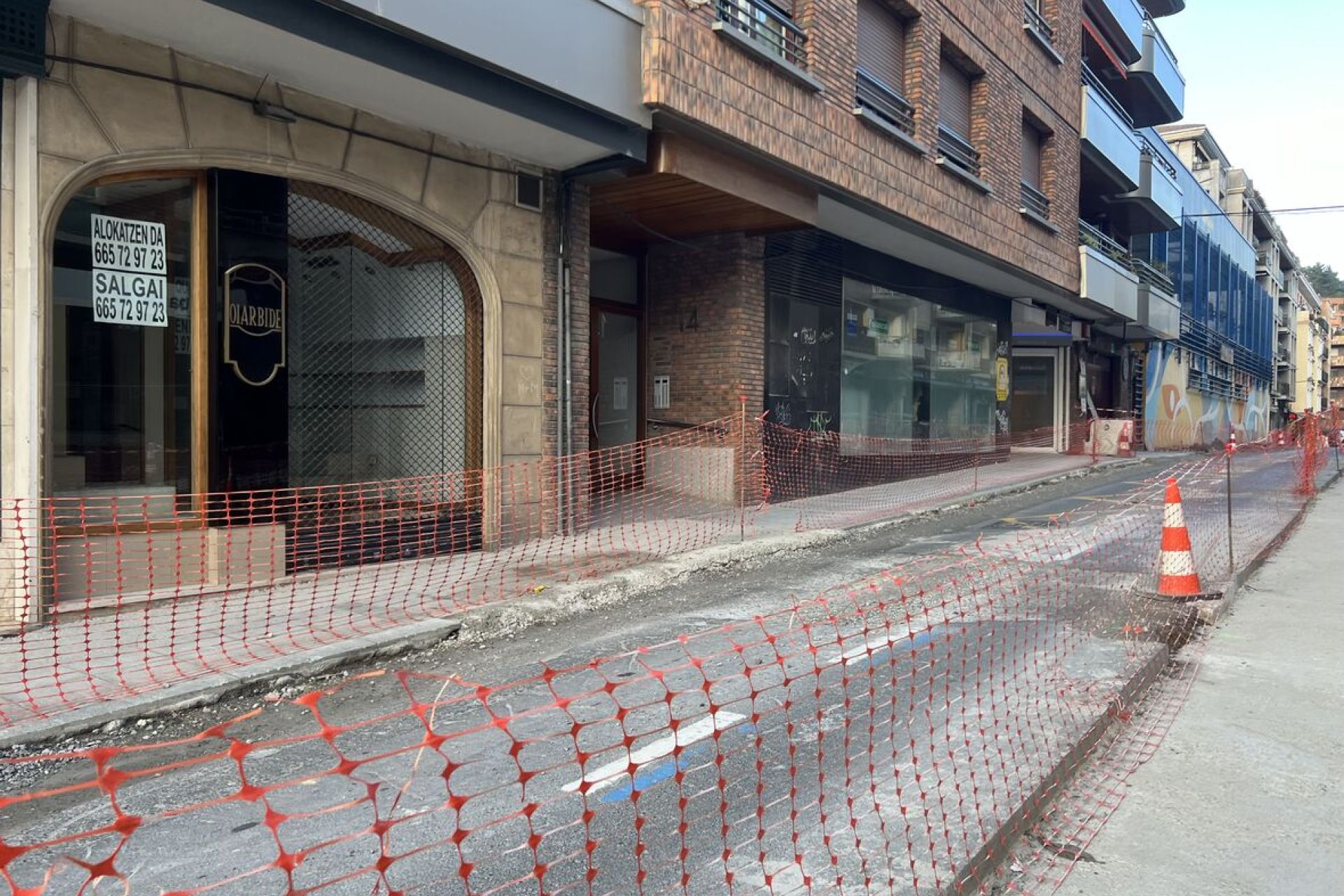 La parada de autobús de San Inazio kalea queda eliminada hasta el fin de las obras