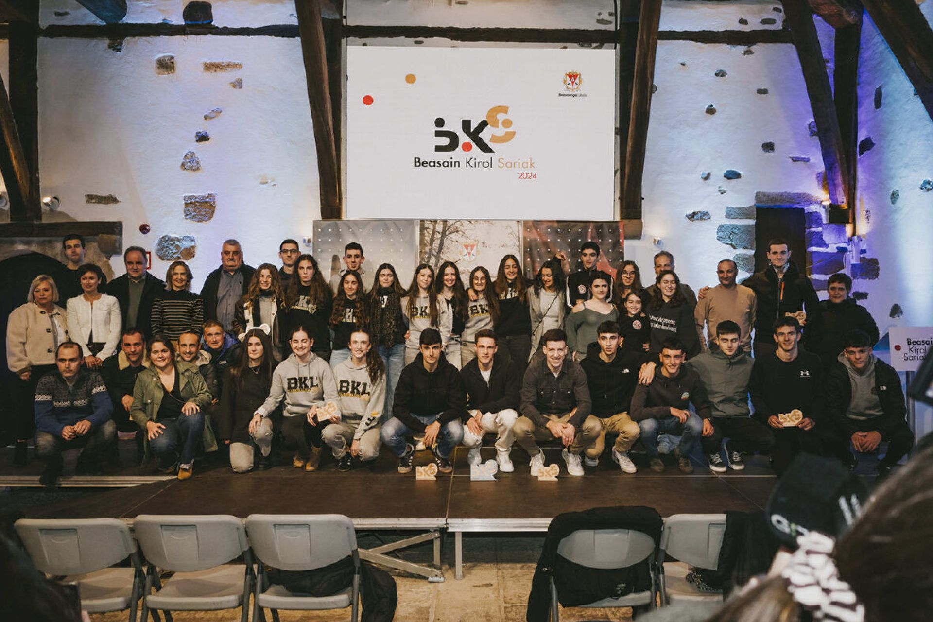 Beñat Turrientes Imaz gran protagonista de la gala de los premios Beasain Kirol Sariak