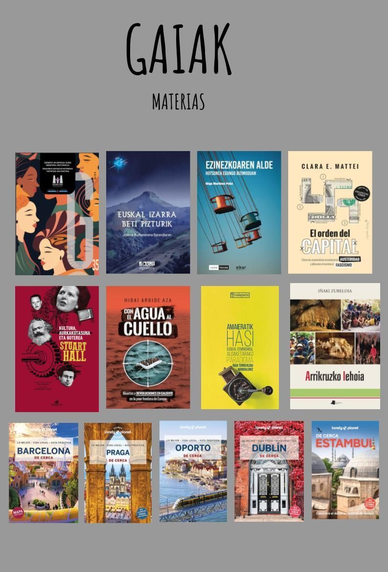 Novedades en materias