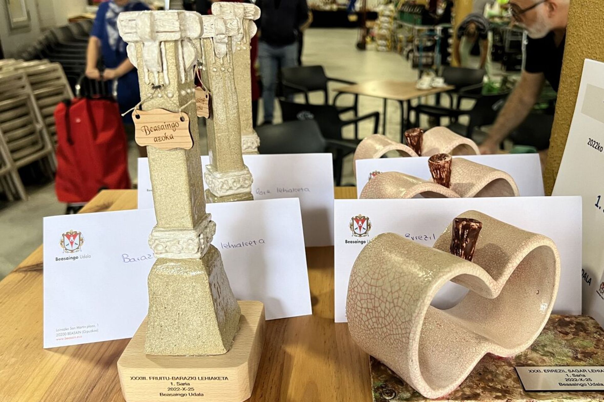 La cosecha de Josetxo Mendia y Patxi Arizmendi premiada en el mercado