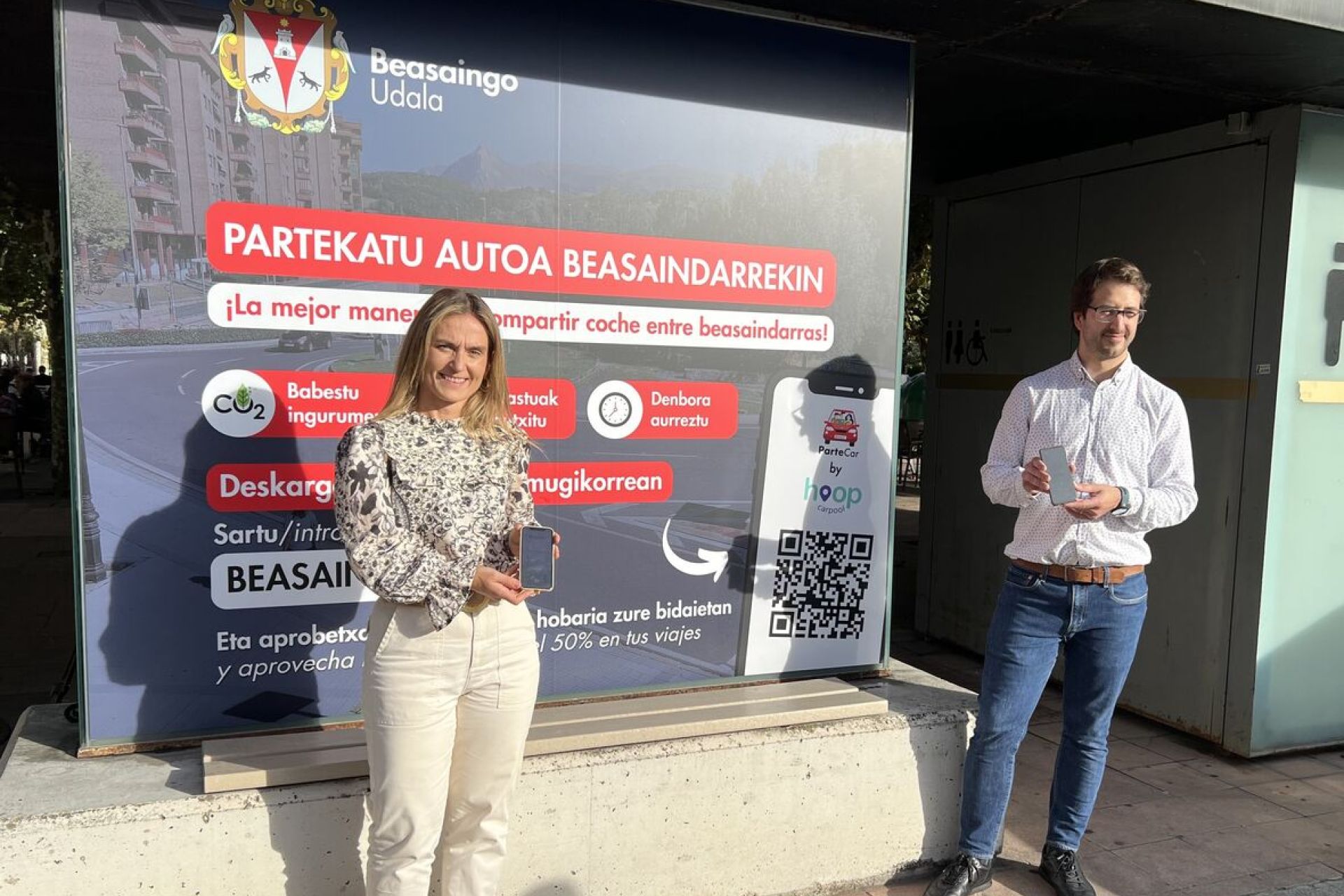 Partecar aplikazioaren bidez autoa partekatzen dutenentzako udal hobariak