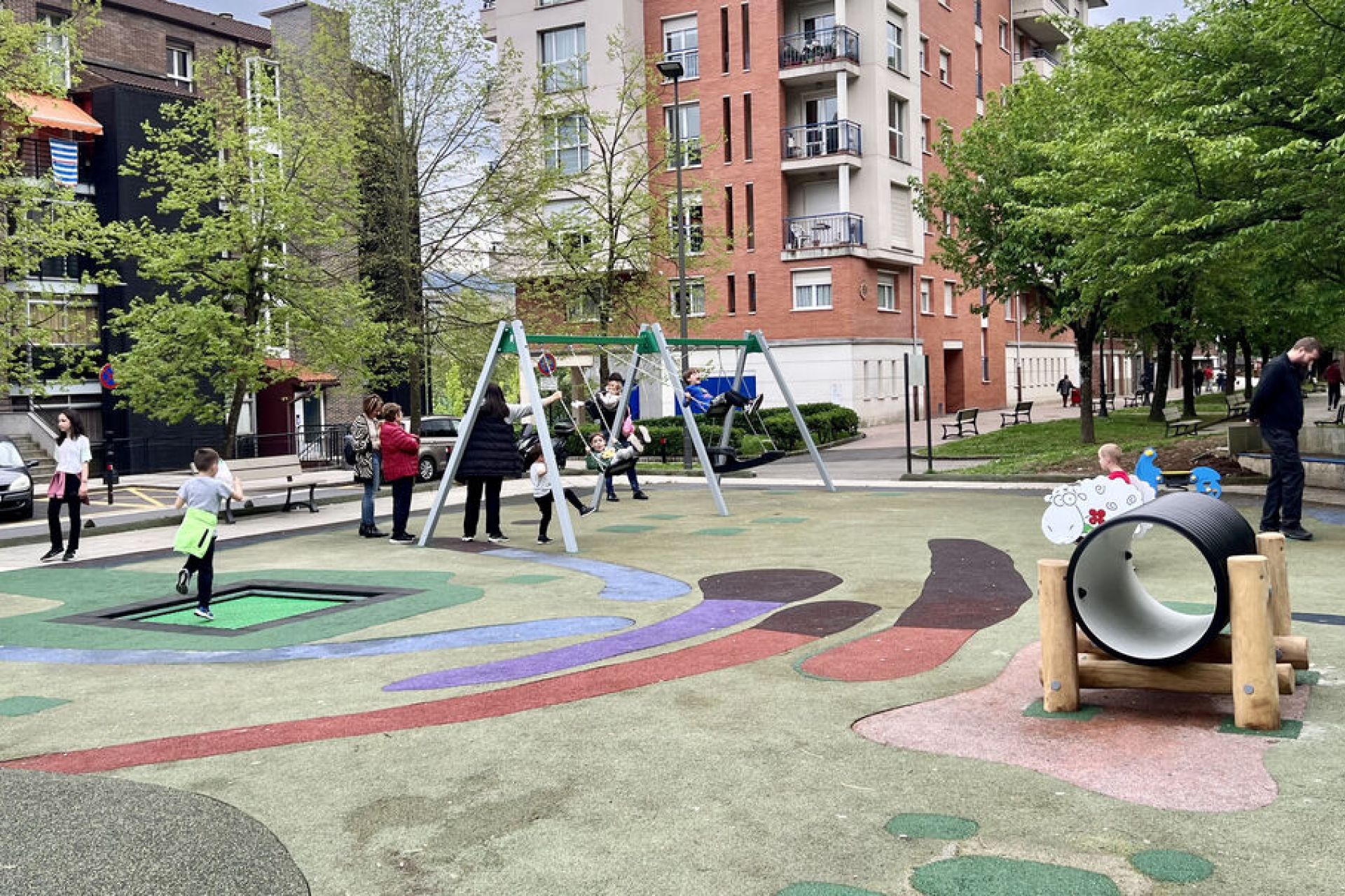 Abierto el parque infantil de Ezkiaga tras las últimas reformas